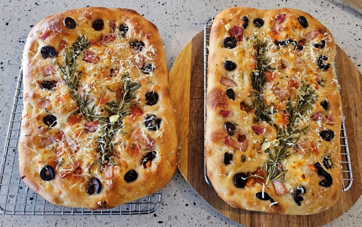 Focaccia bread - quick and easy * ideal for guests