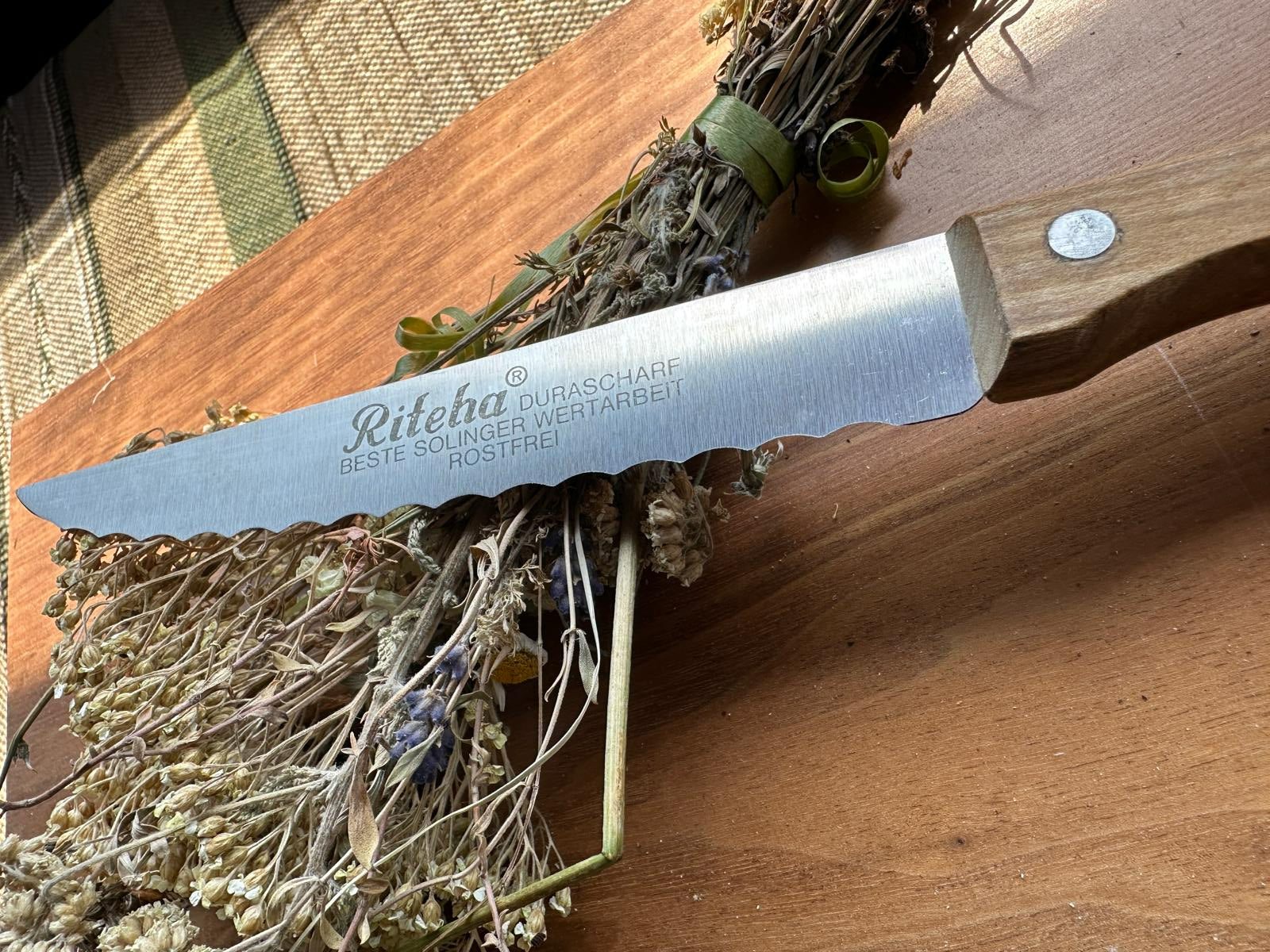 Xлябен нож от Солинген, Riteha, DURASCHARF - NOS