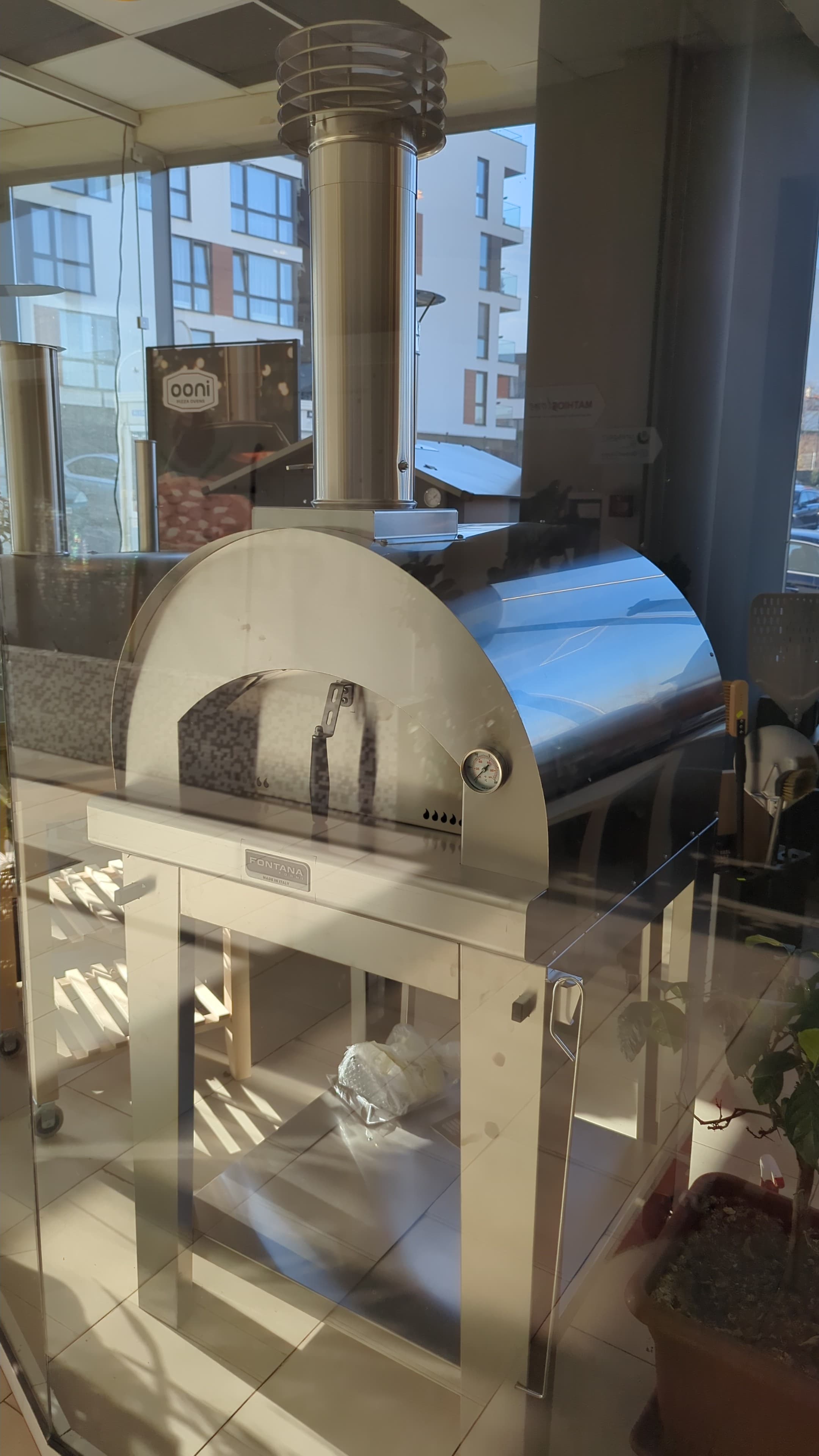 Fontana Forni Margherita Inox - Wood-fired pizza oven