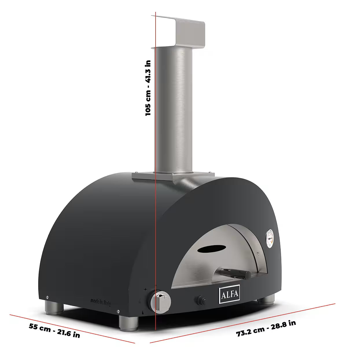 Alfa Moderno 1 Pizze Gas - Газова фурна за пица